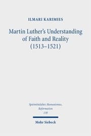 Cover von Martin Luther's Understanding of Faith and Reality (1513-1521)