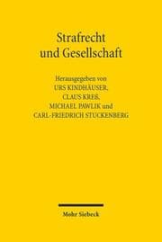 Cover von Strafrecht und Gesellschaft