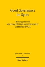 Cover von Good Governance im Sport