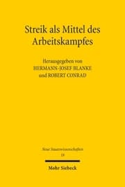 Cover von Streik als Mittel des Arbeitskampfes
