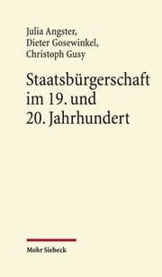 Cover von Staatsbürgerschaft im 19. und 20. Jahrhundert