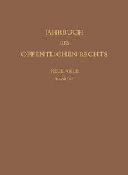 Cover von Jahrbuch des öffentlichen Rechts der Gegenwart. Neue Folge