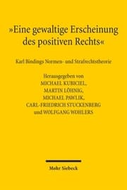Cover von 'Eine gewaltige Erscheinung des positiven Rechts'