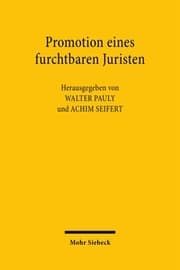 Cover von Promotion eines furchtbaren Juristen