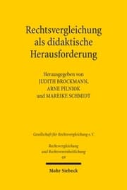 Cover von Rechtsvergleichung als didaktische Herausforderung