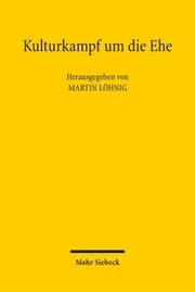 Cover von Kulturkampf um die Ehe