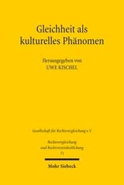 Cover von Gleichheit als kulturelles Phänomen