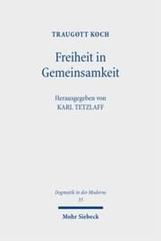 Cover von Freiheit in Gemeinsamkeit