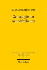 Cover von Genealogie der Grundfreiheiten