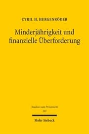 Cover von Minderjährigkeit und finanzielle Überforderung