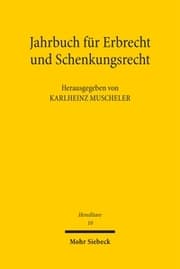 Cover von Jahrbuch für Erbrecht und Schenkungsrecht