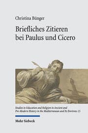 Cover von Briefliches Zitieren bei Paulus und Cicero