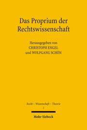 Cover von Das Proprium der Rechtswissenschaft