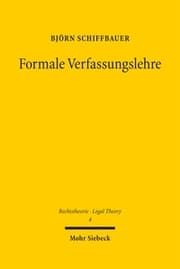Cover von Formale Verfassungslehre
