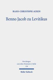 Cover von Benno Jacob zu Levitikus