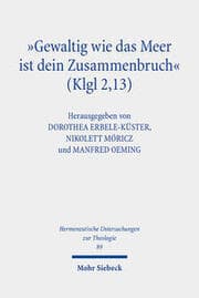 Cover von 'Gewaltig wie das Meer ist dein Zusammenbruch' (Klgl 2,13)
