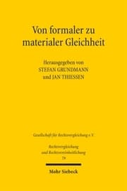 Cover von Von formaler zu materialer Gleichheit