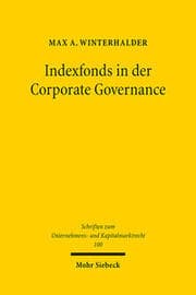Cover von Indexfonds in der Corporate Governance