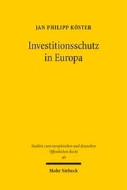 Cover von Investitionsschutz in Europa