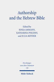 Cover von Authorship and the Hebrew Bible