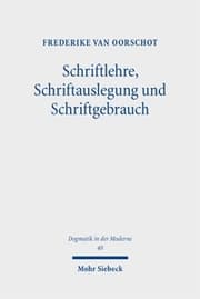 Cover von Schriftlehre, Schriftauslegung und Schriftgebrauch