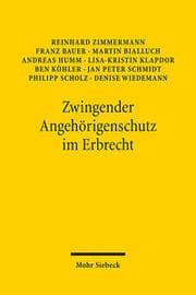 Cover von Zwingender Angehörigenschutz im Erbrecht