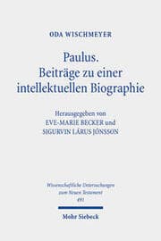 Cover von Paulus. Beiträge zu einer intellektuellen Biographie