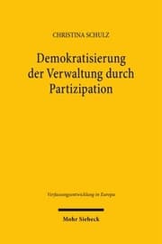 Cover von Demokratisierung der Verwaltung durch Partizipation