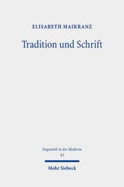 Cover von Tradition und Schrift