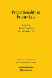 Cover von Proportionality in Private Law