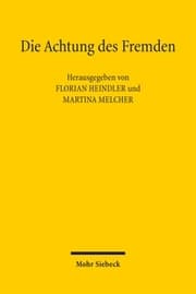 Cover von Die Achtung des Fremden