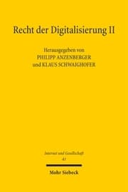 Cover von Recht der Digitalisierung II