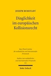 Cover von Dinglichkeit im europäischen Kollisionsrecht