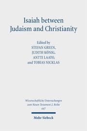 Cover von Isaiah between Judaism and Christianity