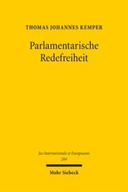 Cover von Parlamentarische Redefreiheit