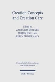 Cover von Creation Concepts and Creation Care