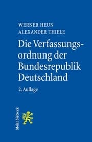 Cover von Die Verfassungsordnung der Bundesrepublik Deutschland