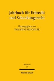 Cover von Jahrbuch für Erbrecht und Schenkungsrecht