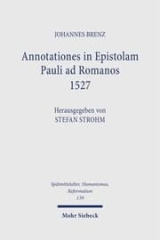Cover von Annotationes in Epistolam Pauli ad Romanos 1527