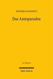Cover von Das Amtsparadox