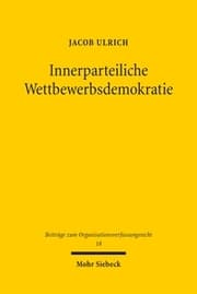 Cover von Innerparteiliche Wettbewerbsdemokratie