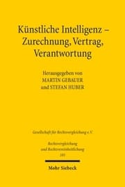Cover von Künstliche Intelligenz - Zurechnung, Vertrag, Verantwortung