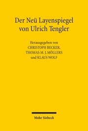 Cover von Der Neü Layenspiegel von Ulrich Tengler