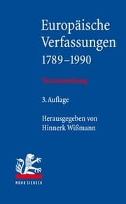 Cover von Europäische Verfassungen 1789-1990