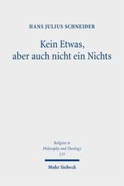 Cover von Kein Etwas, aber auch nicht ein Nichts