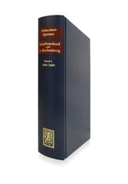 Cover von Briefwechsel mit Adam Rechenberg 1686-1704