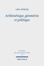 Cover von Arithmétique, géométrie et politique