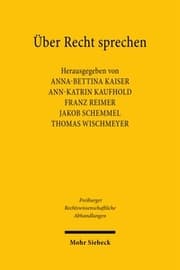 Cover von Über Recht sprechen