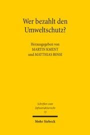 Cover von Wer bezahlt den Umweltschutz?