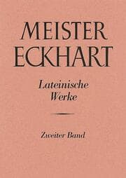 Cover von Meister Eckhart.Lateinische Werke Band 2: